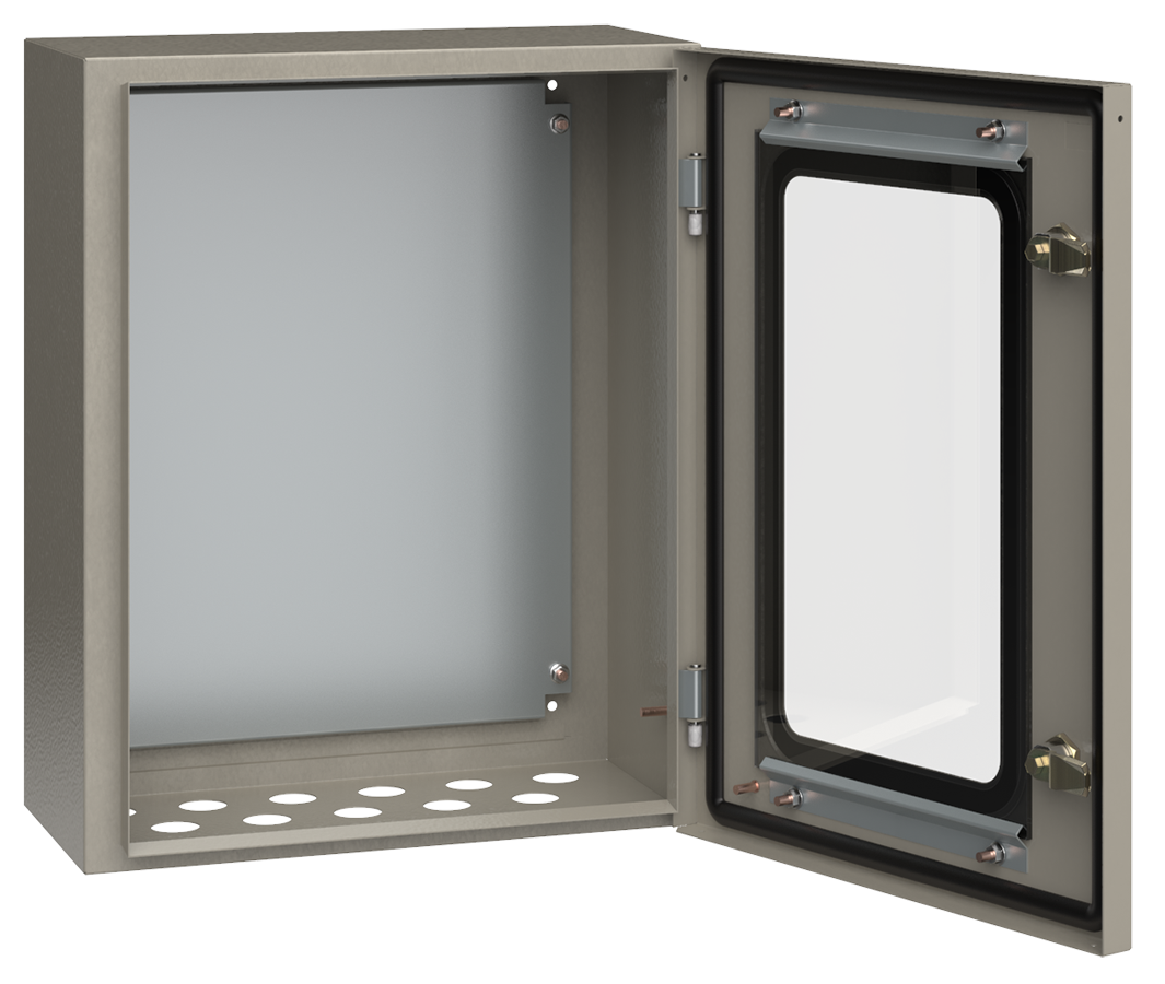 Корпус металлический ЩМП-2-0 (500х400х220мм) У2 IP54 прозрачная дверь ...