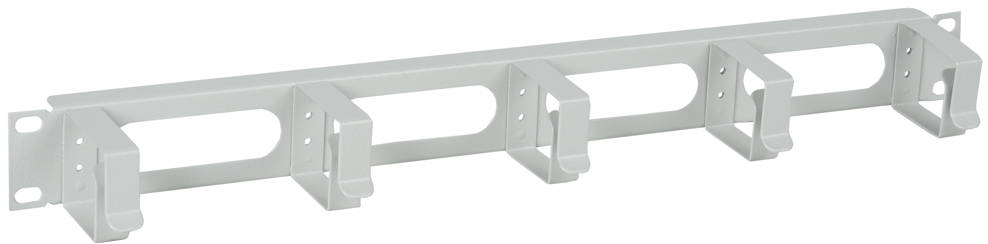 ITK Кабельный органайзер 19" 1U 5 колец серый (CO35-1M5RM ...