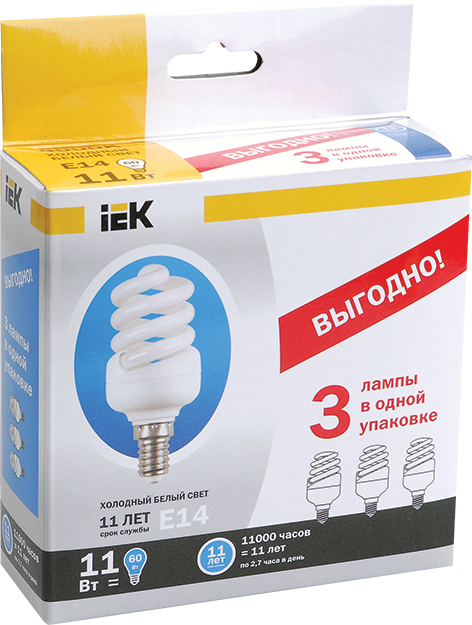 Каталог энергосберегающих ламп «ЭНЕРГО-К2,5»: фото, цены, характеристики